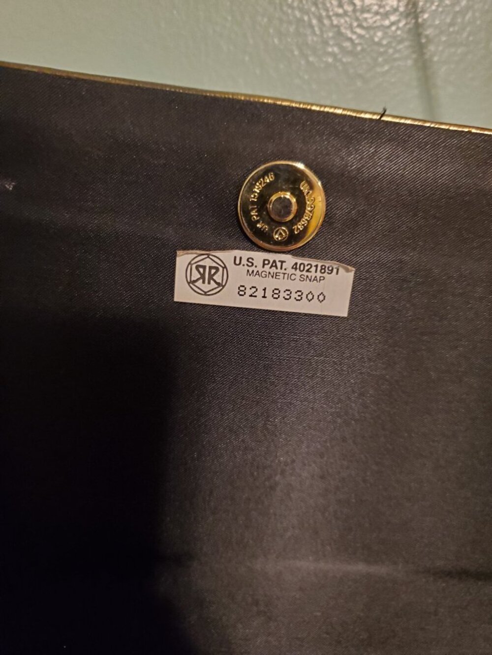 Vintage Black Velvet and Gold Evening Shoulder Tassel Bag - Picture 7 of 11